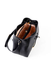 Bolsa Tote Pequena com Cordão - Preta BSI-6469 - PR