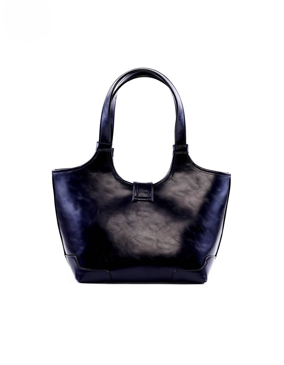 Bolsa Tote com Recorte e Maxi Fivela - Preta BSI-6360 - PR