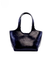 Bolsa Tote com Recorte e Maxi Fivela - Preta BSI-6360 - PR