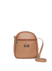 Bolsa Satchel Pequena com Botão de Pressão - Nude BSI-5253 - NU