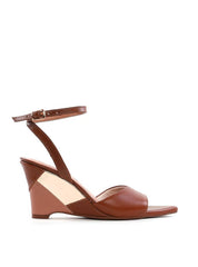 Sandália Anabela Patchwork Bico Folha - Castor SDI-12087 - CS