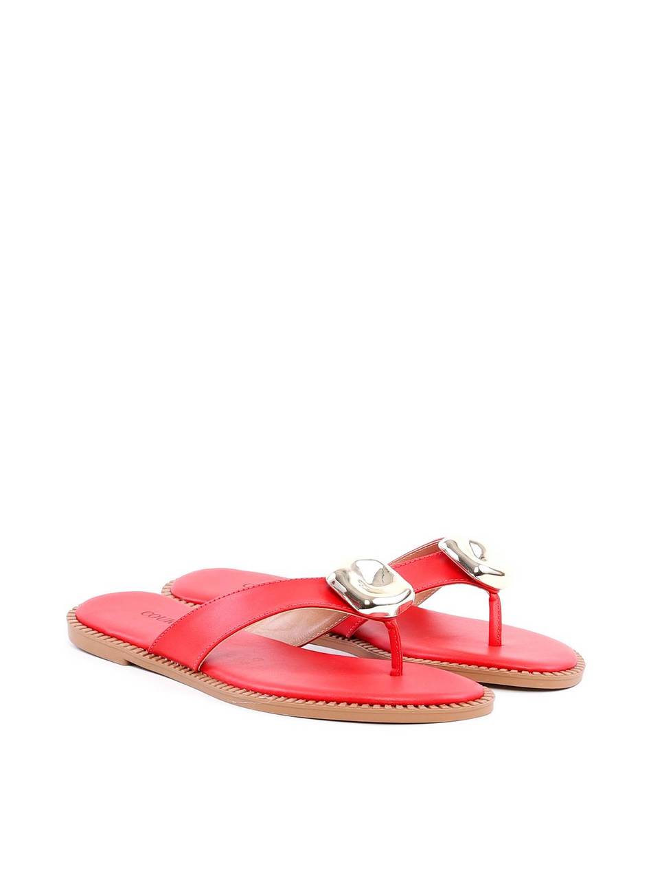 Rasteira de Dedo com Enfeite - Vermelha SDI-11934 - VE