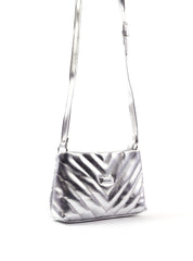 Bolsa Transversal Matelassê em V com Bolso Traseiro BSI-6551 - PT