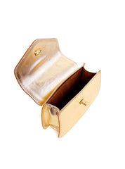 Bolsa Satchel de Mão com Fecho Giratório - Ouro BSI-6283 - AU