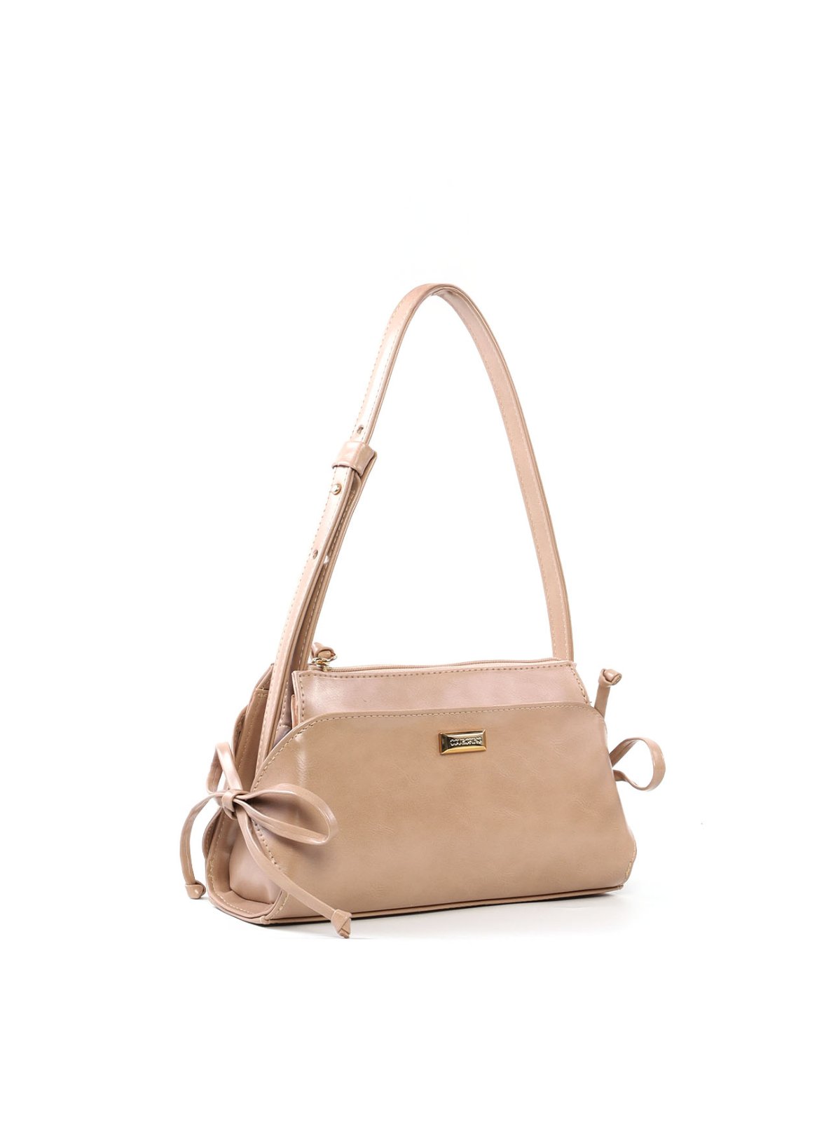 Bolsa Baguete Pequena com Detalhe de Laço BSI-6521 - NU