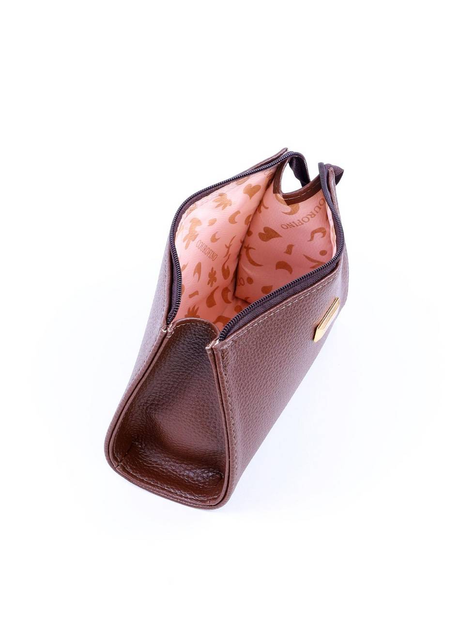 Necessaire Quadrada com Barbicacho - Cacau NSI-149 - CA