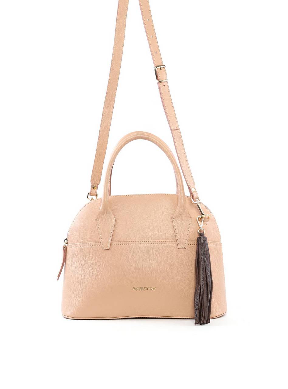 Bolsa Tote Arredondada com Barbicacho - Nude BSI-6419 - NU