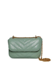 Bolsa Satchel Pequena Couro Tiracolo - Verde BSI-5970 - VD
