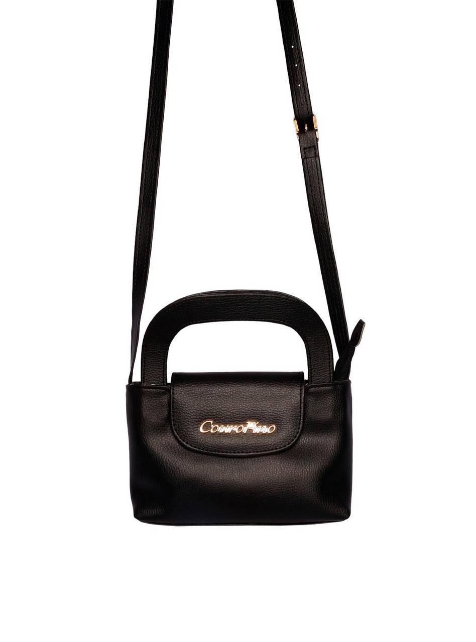 Bolsa Feminina Saddle Transversal preta BSI-5802 - PR