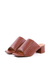 Tamanco Salto Bloco em Tressê - Cacau SDI-11949 - CA