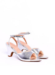 Sandália Anabela Bico Fino - Prata BSI-11924 - PT