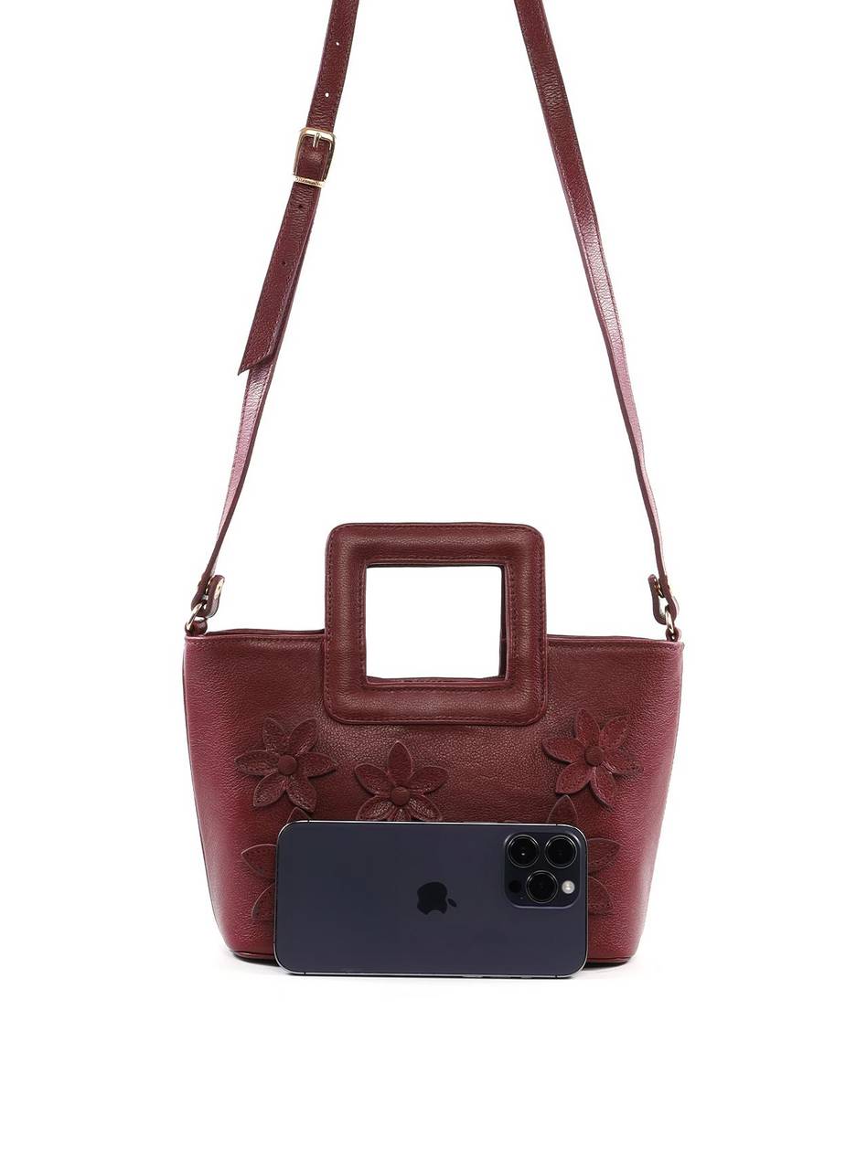 Bolsa Tote Média com Aplicação de Flores BSI-6487 - VI