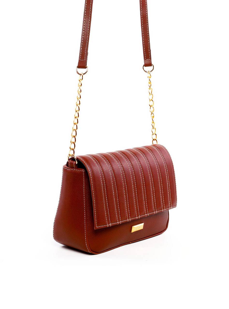 Bolsa Satchel com Costura na Tampa - Cacau BSI-6214 - CA