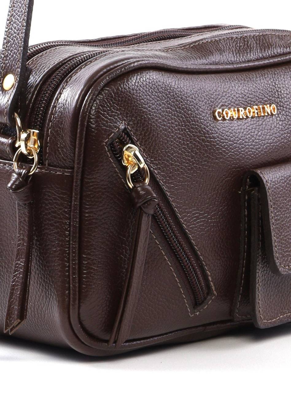 Bolsa Bag Transversal com Bolso Frontal - Cacau BSI-6427 - CA