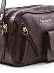 Bolsa Bag Transversal com Bolso Frontal - Cacau BSI-6427 - CA