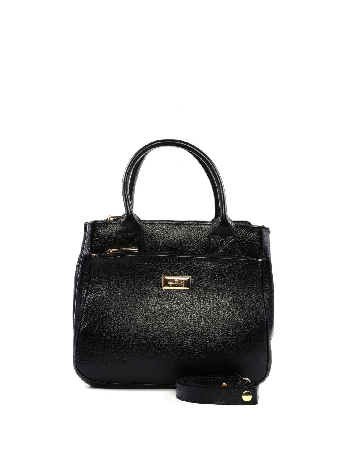Bolsa de Mão com Bolso Frontal e Alça Rígida BSI-4346 - PR