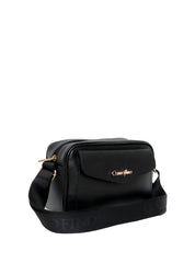 Bolsa Bag Média Transversal Bolso Externo Preta BSI-5323 - PR