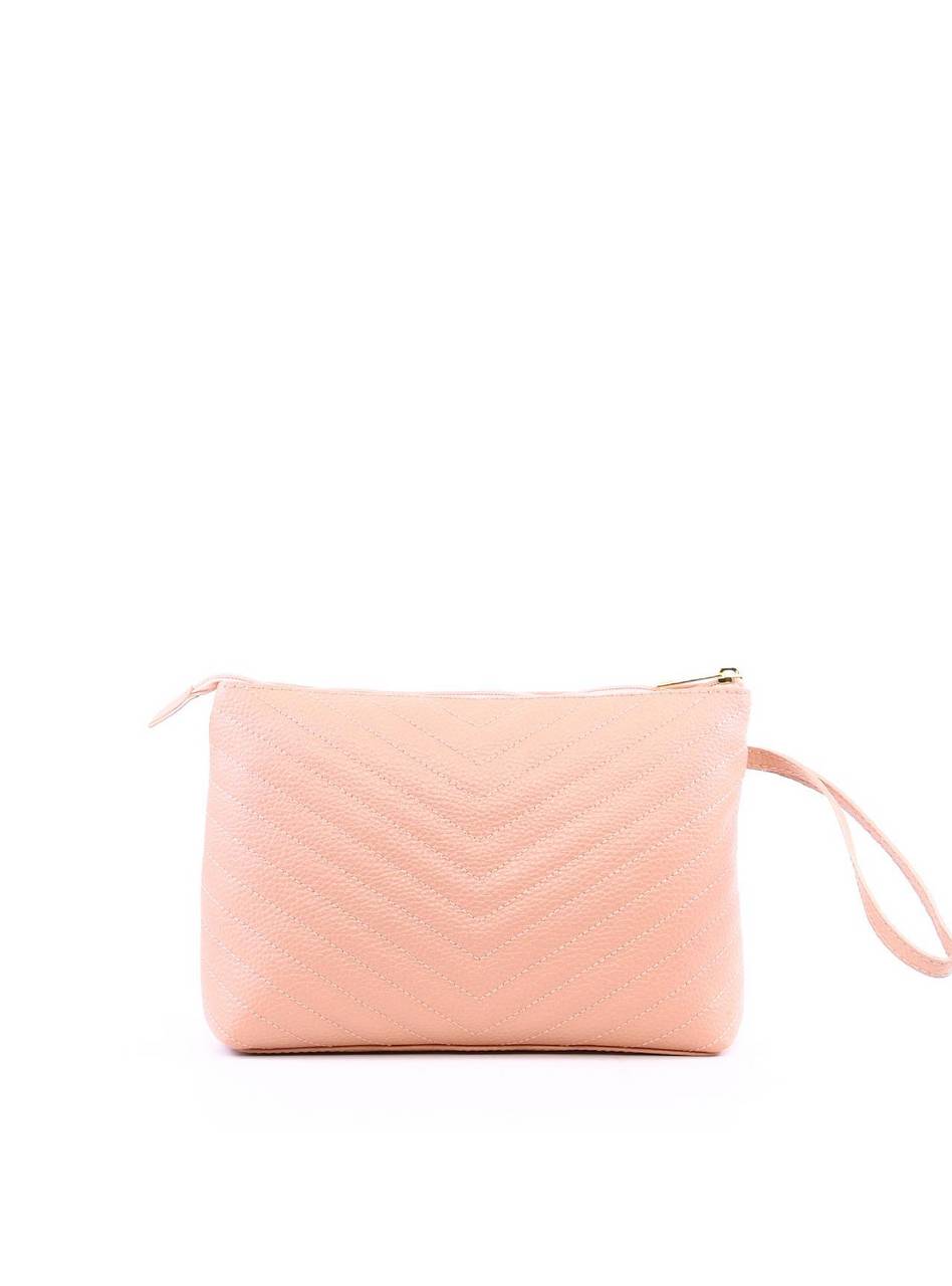 Bolsa Clutch com Detalhe de Costura - Nude BSI-6317 - NU