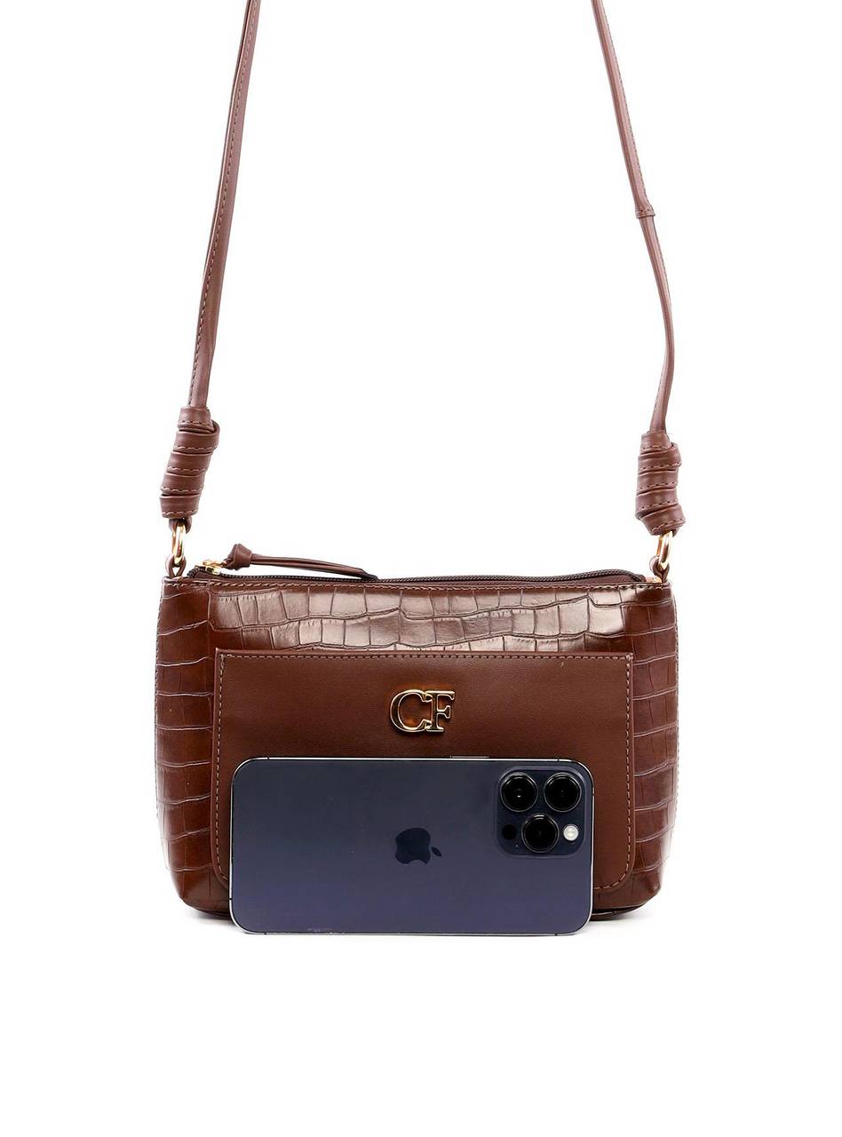 Bolsa Tote Pequena com Nó - Cacau BSI-6446 - CA