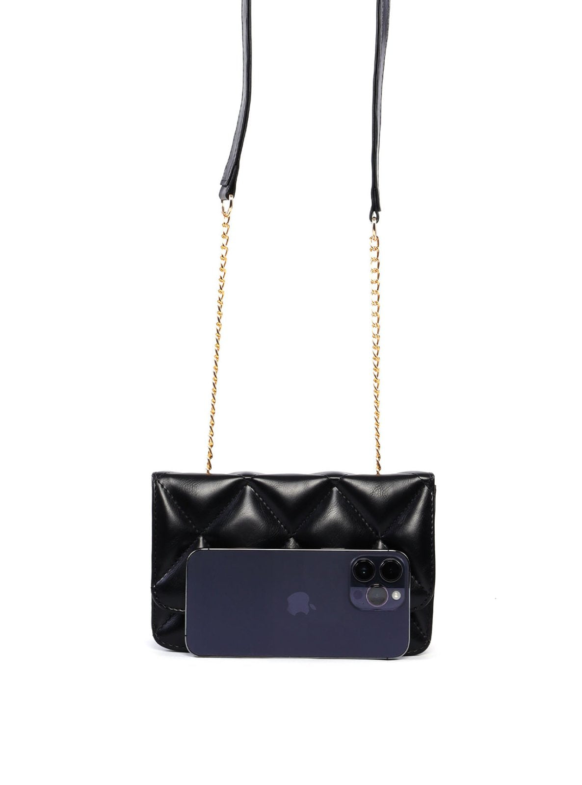 Bolsa Satchel Pequena Transversal com Matelassê BSI-6522 - PR