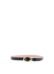 Cinto Feminino Fino com Fivela Arredondada - Preta CTI-1015 - PR