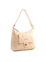 Bolsa Hobo com Costura Aparente - Nude BSI-6445 - NU