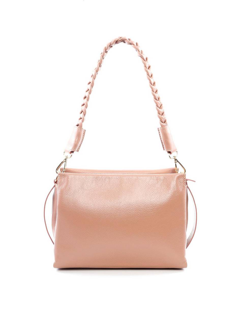 Bolsa Tote com Alça Trançada de Mão - Nude BSI-6078 - NU