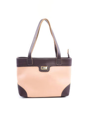 Bolsa Tote Costuras Laterais Bicolor - Nude BSI-6102 - NU
