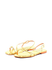 Rasteira com Tiras Finas em Recorte Geométrico - Ouro SDI-11942 - AU