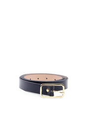 Cinto Feminino em Couro com Fivela Retangular - Preta 1.1820000988 - PR