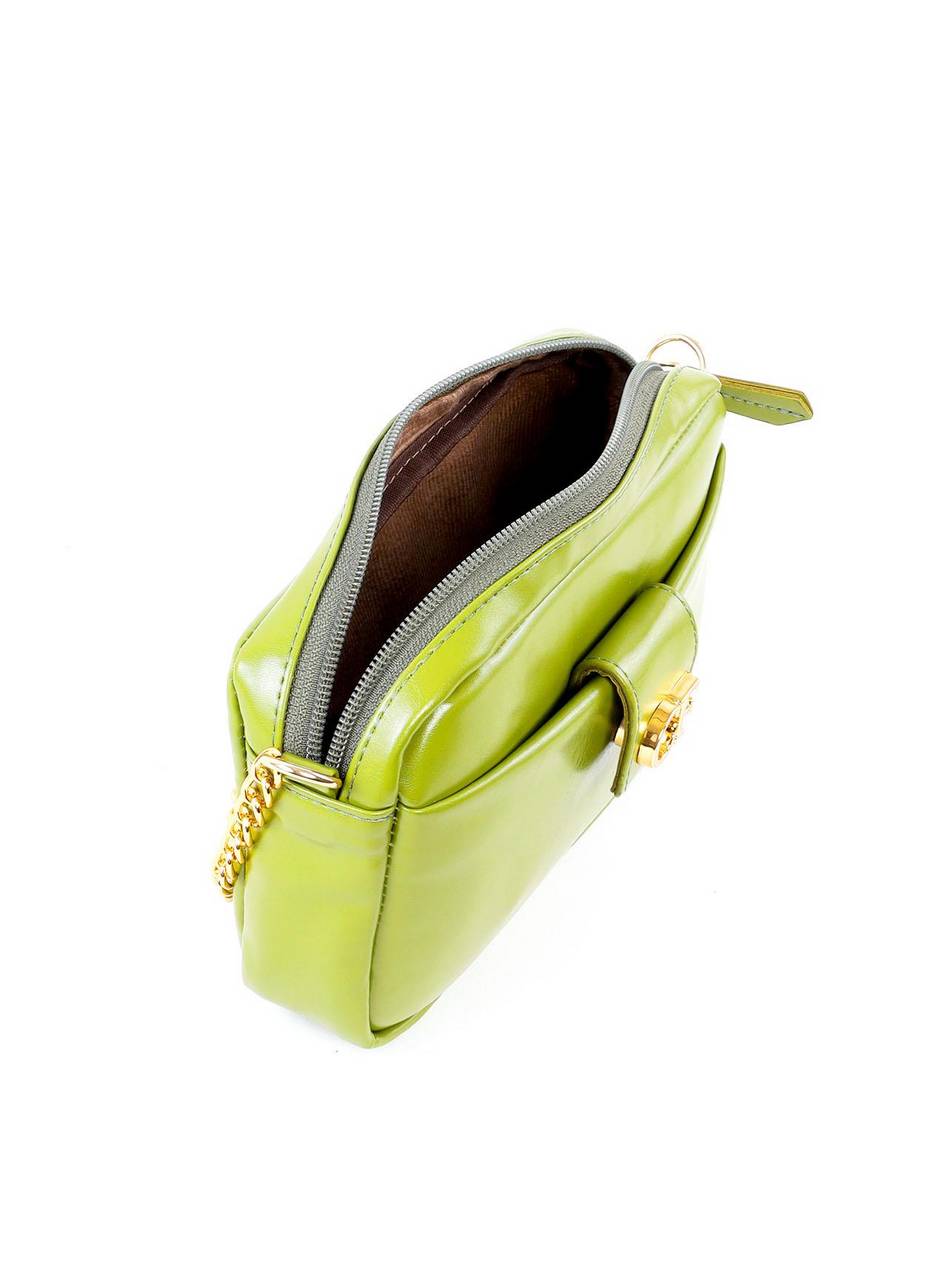 Bolsa Tote Pequena com Alça de Corrente - Verde BSI-6328 - VD