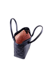 Bolsa Tote com Detalhes em Costura nas Laterais - Preta BSI-6015 - PR