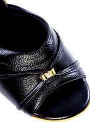 Tamanco Anabela Médio com Detalhe Dourado SDI-12201 - PR