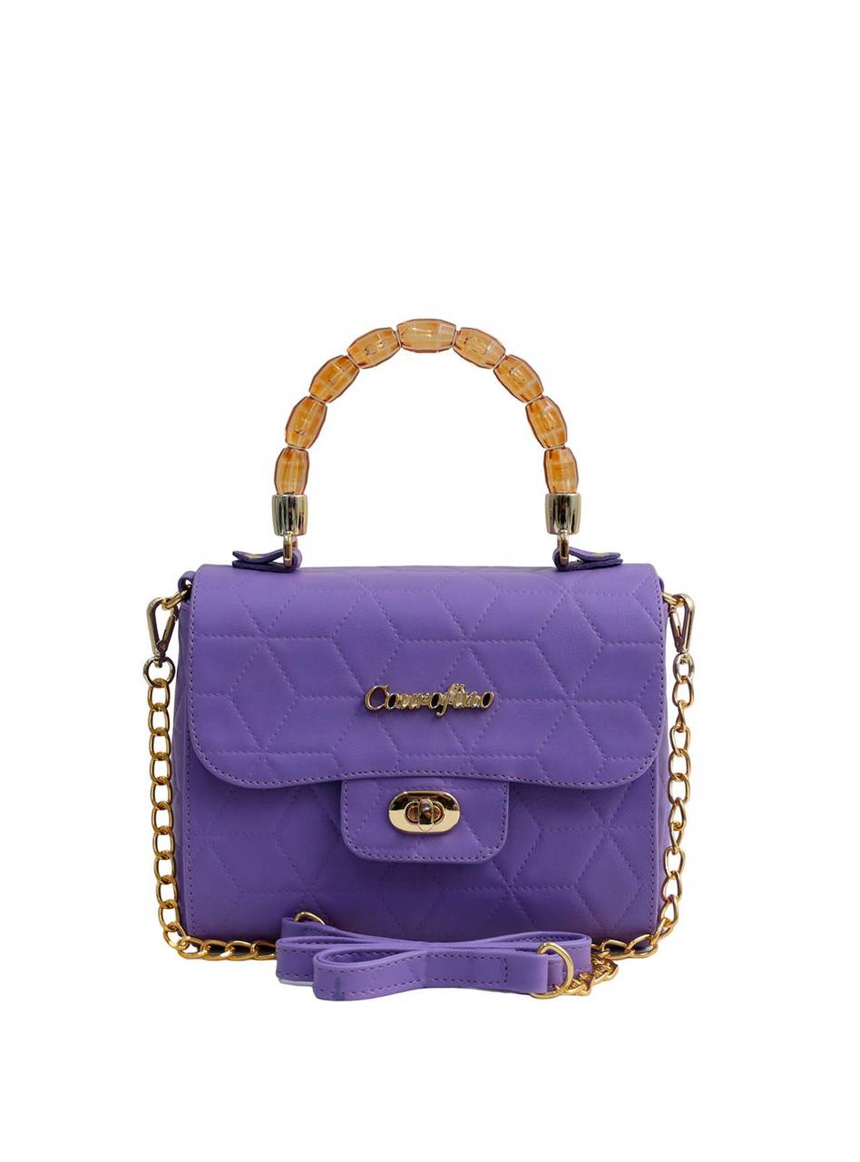 Bolsa Satchel Pequena Alça Transversal Roxa BSI-5510 - RO