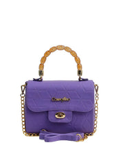 Bolsa Satchel Pequena Alça Transversal Roxa BSI-5510 - RO