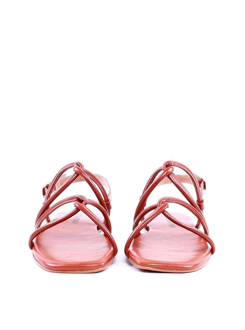 Rasteira Tiras Boleadas Entrelaçadas - Castor SDI-11990 - CS