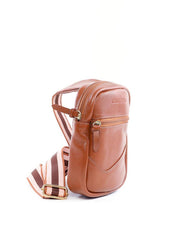 Bolsa Masculina Transversal de Couro Lisa - Castor BSI-5880 - CS