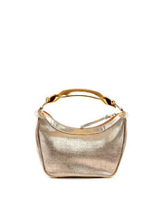 Bolsa Hobo com Alça Geométrica e Corrente - Ouro BSI-6428 - AU