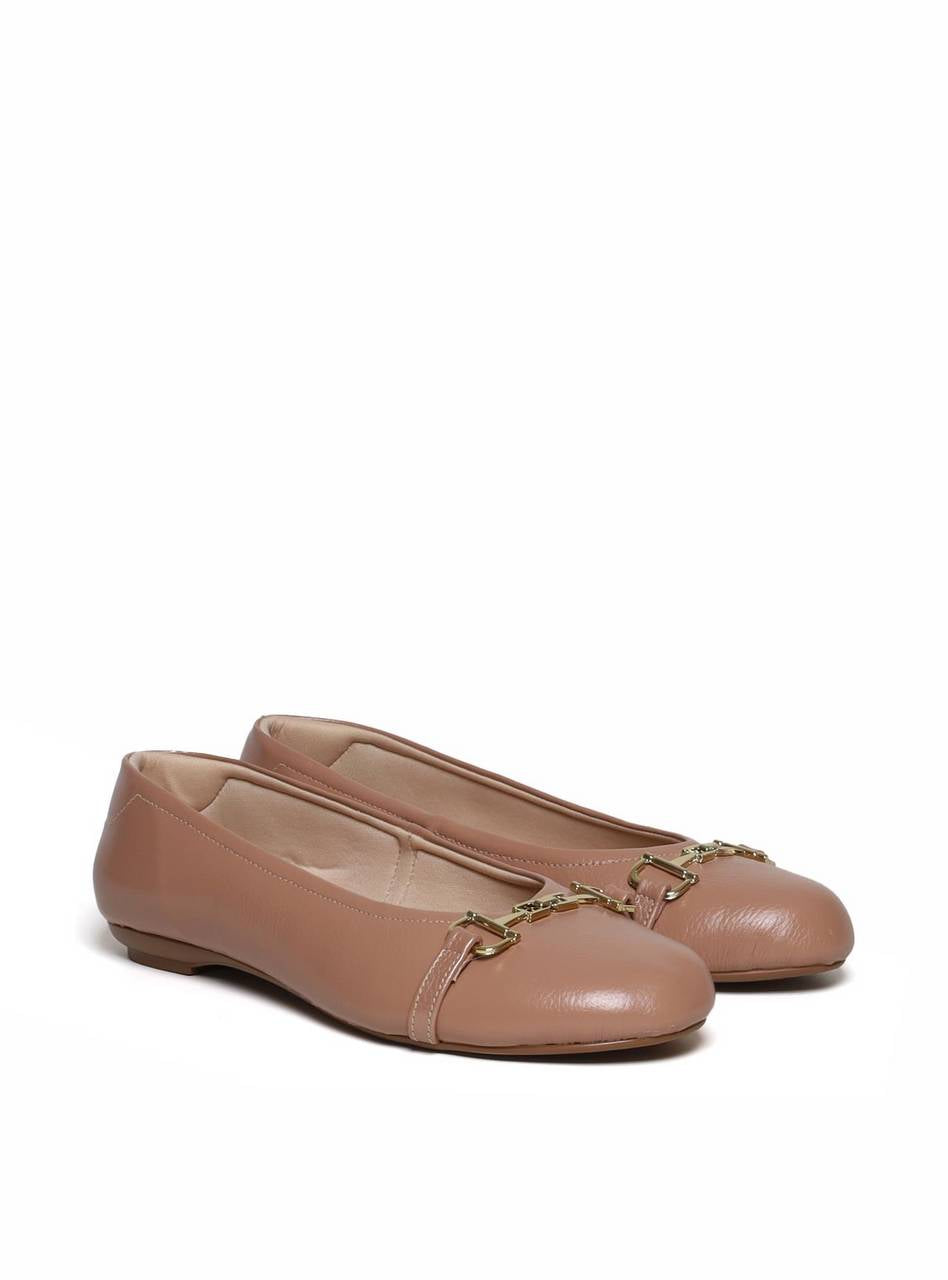 Sapatilha Bico Redondo com Bridão - Nude SDI-11658 - NU