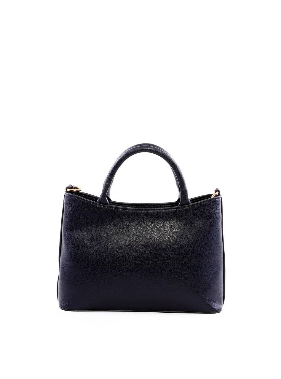 Bolsa Tote Quadrada Média Alça Dupla - Preta BSI-6278 - PR