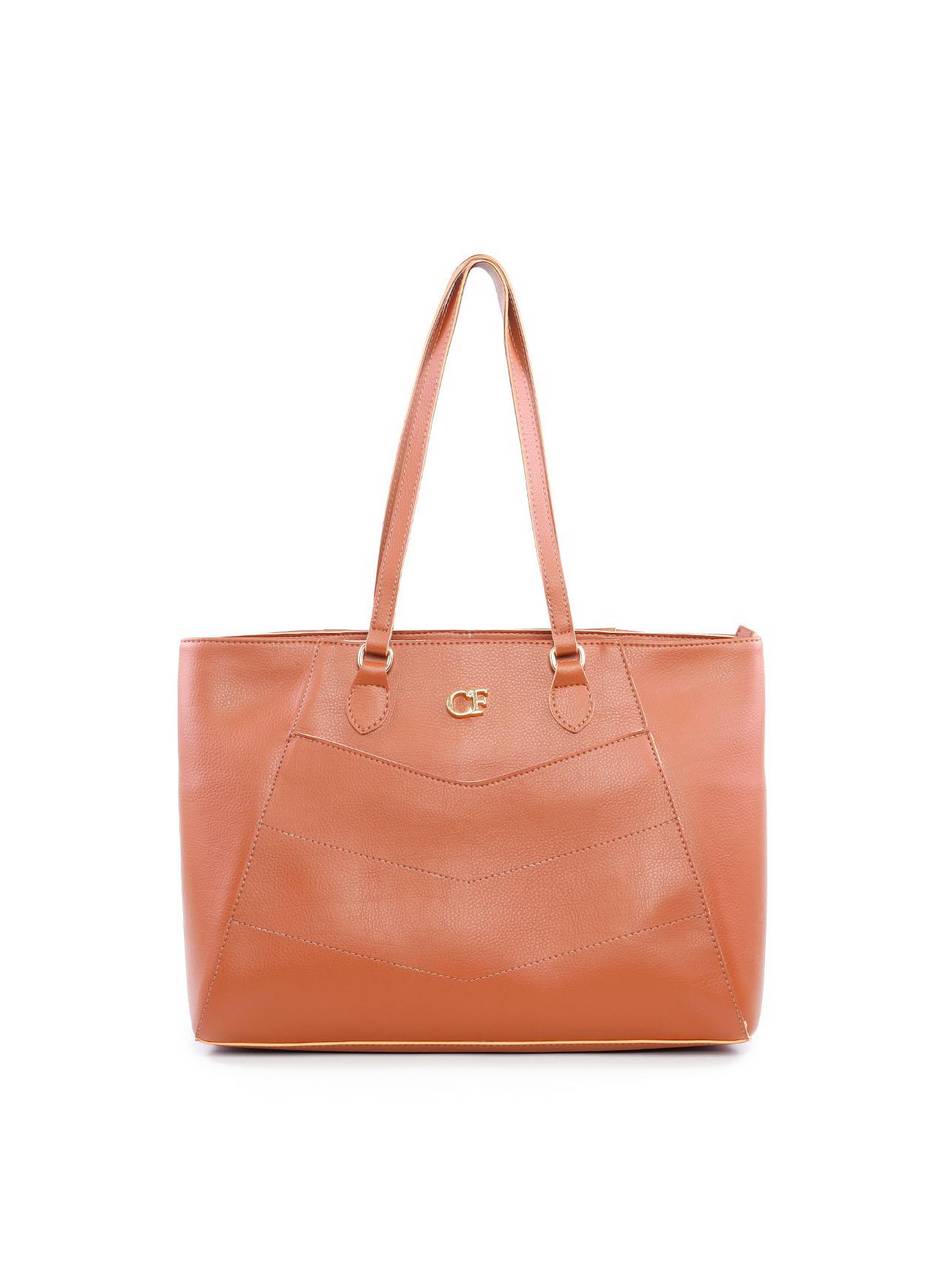 Bolsa Shopper com Recorte Frontal - Castor  BSI-6166 - CS