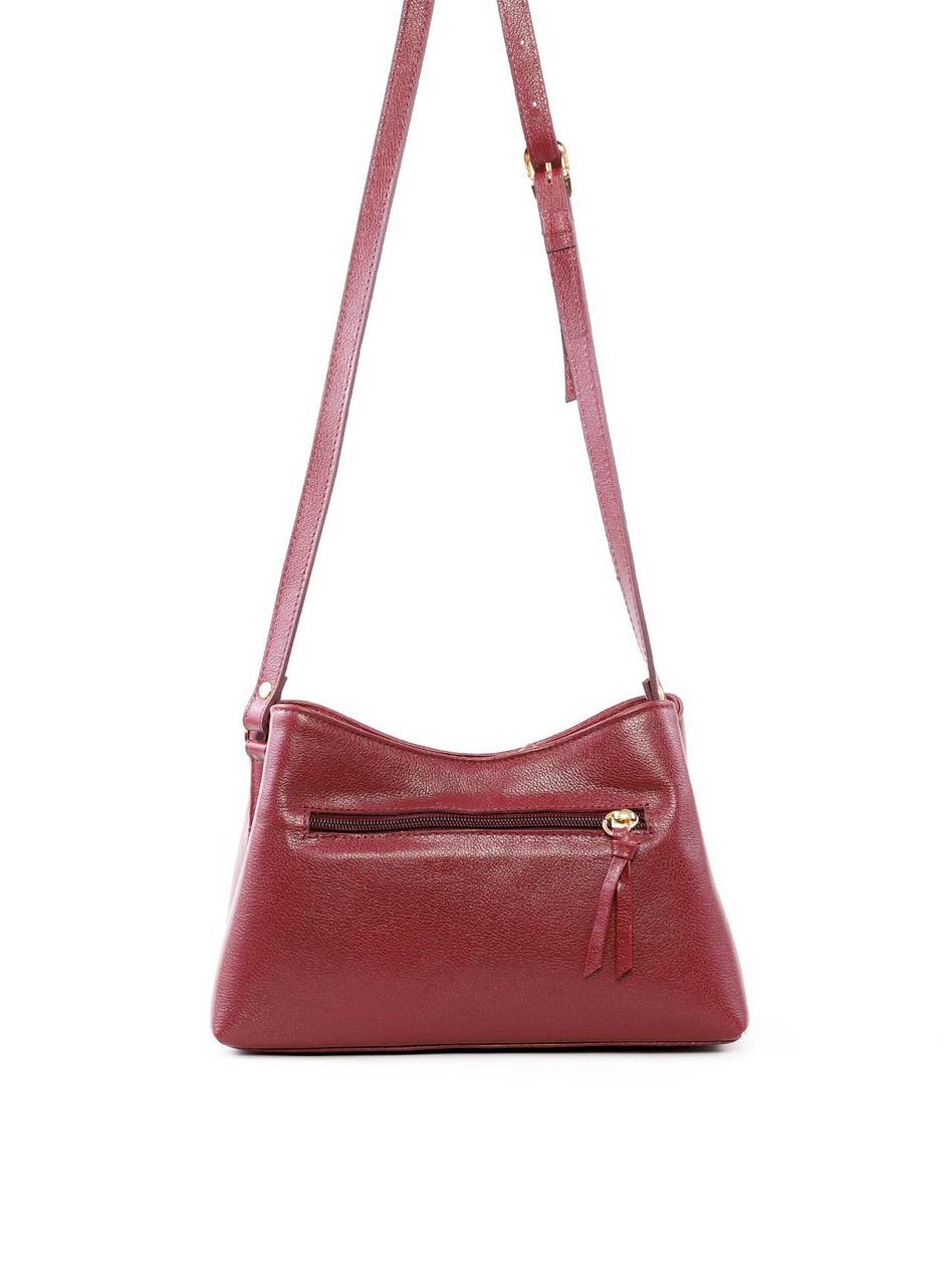 Bolsa Tote Pequena com Cordão - Vinho BSI-6469 - VI