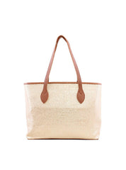 Bolsa Shopper em Palha com Bag Charm - Castor BSI-6247 - CS