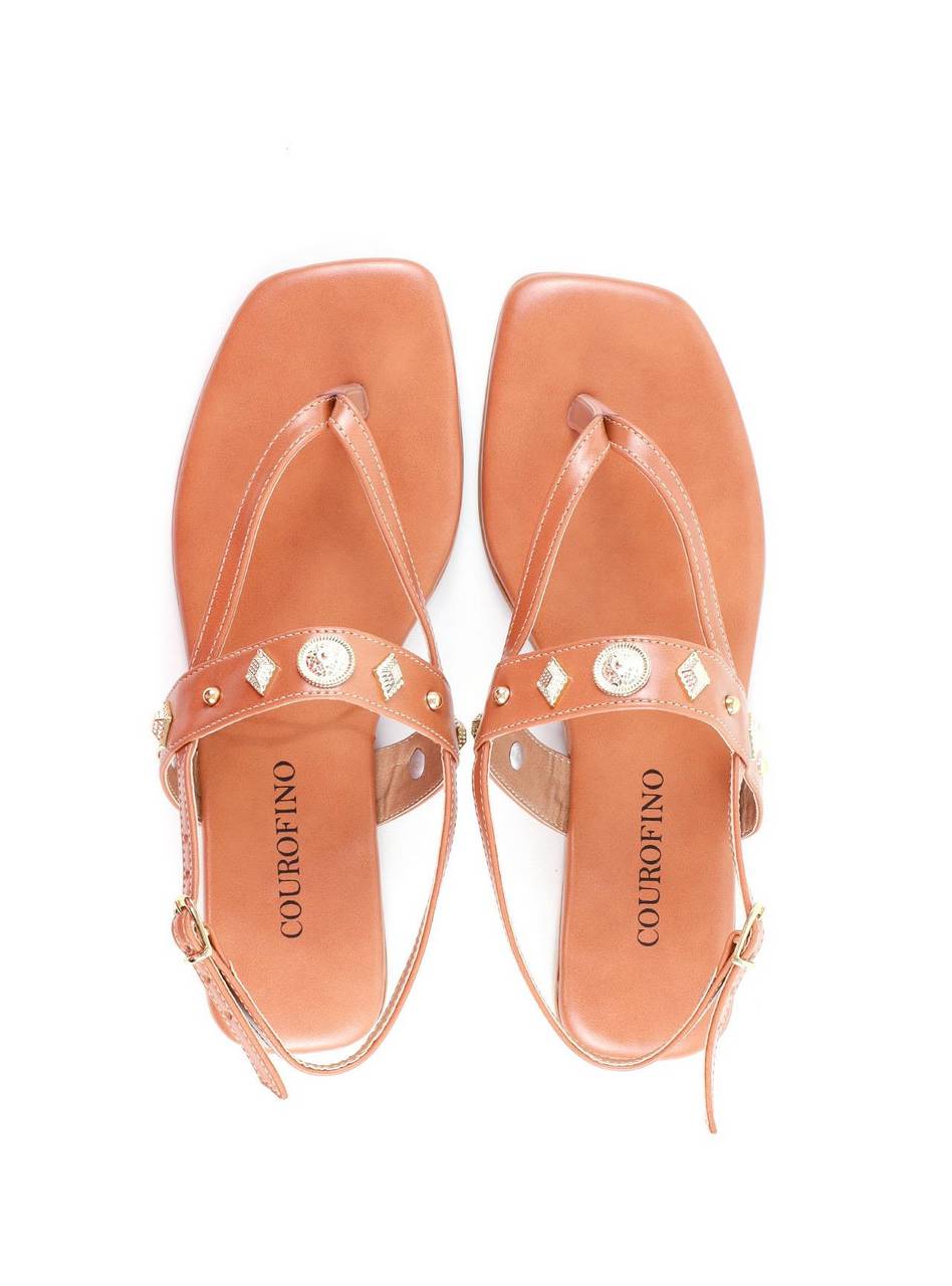 Rasteira de Dedo Tira Longa - Nude SDI-11879 - NU