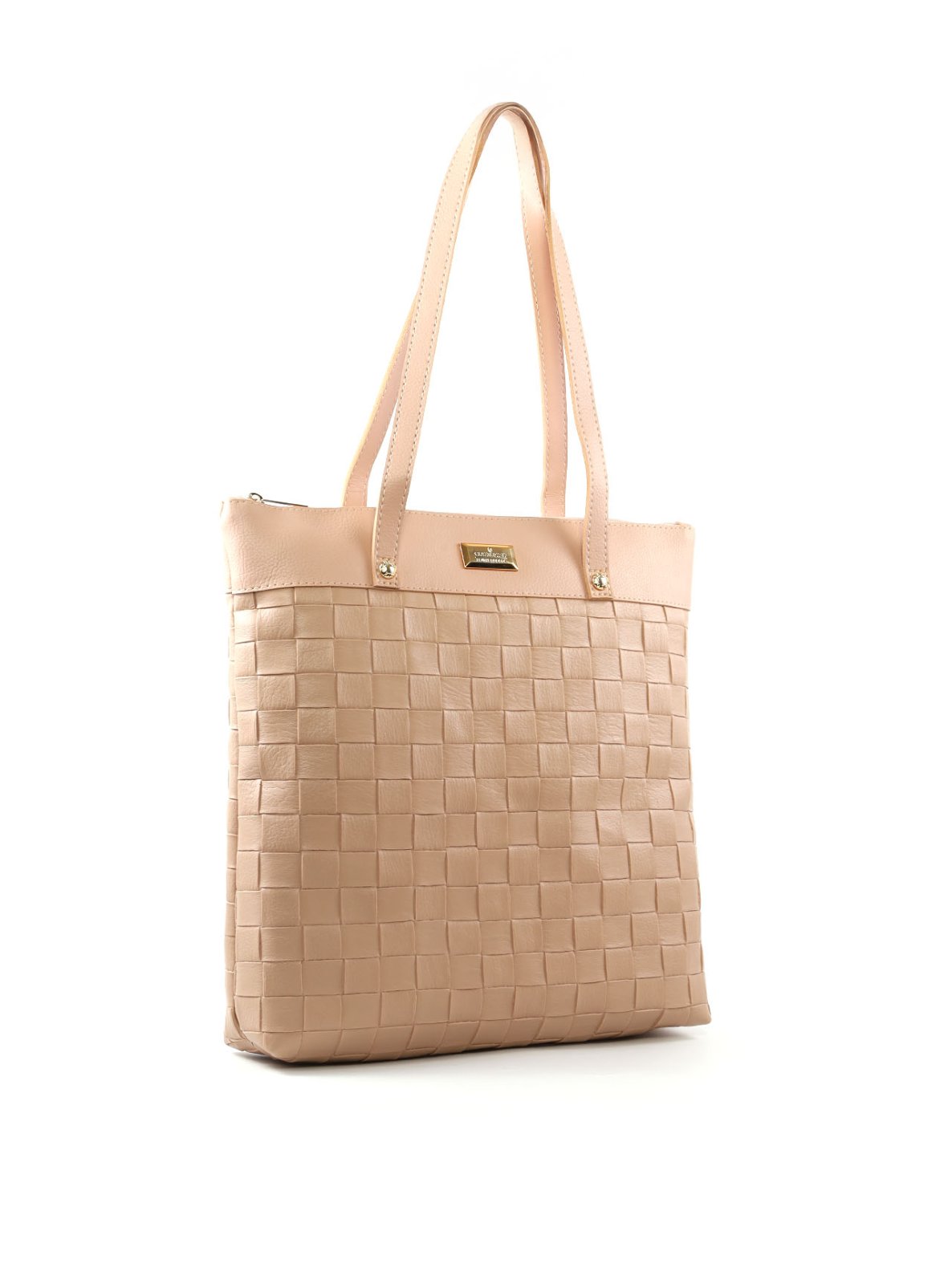 Bolsa Shopper Tiracolo com Tressê e Esferas nas Alças BSI-6553 - NU
