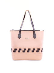 Bolsa Shopper Tiracolo com Tiras Entrelaçadas - Nude BSI-6070 - NU