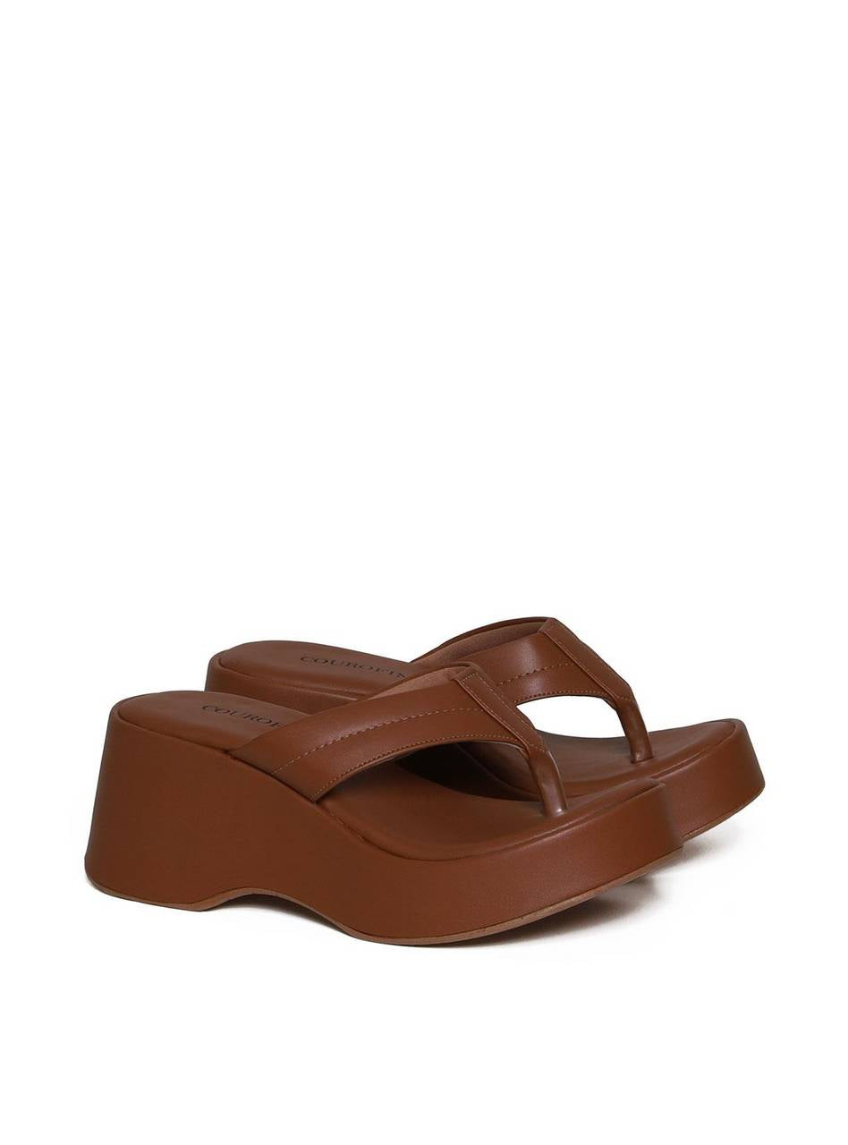Tamanco Plataforma de Dedo com Detalhes de Costura - Castor SDI-11663 - CS