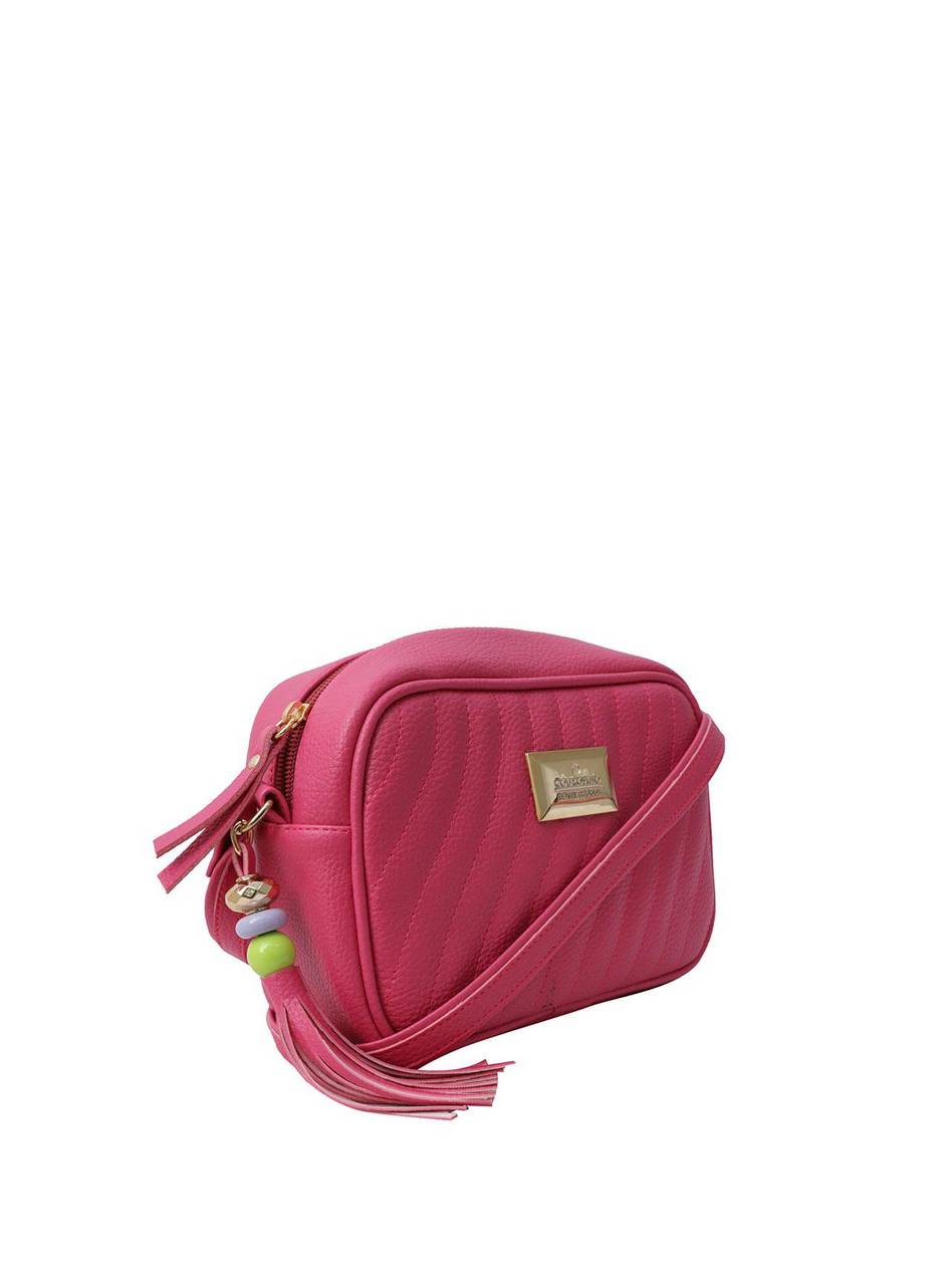 Bolsa Bag Pequena Transversal Zíper Traseiro Pink BSI-5454 - PK