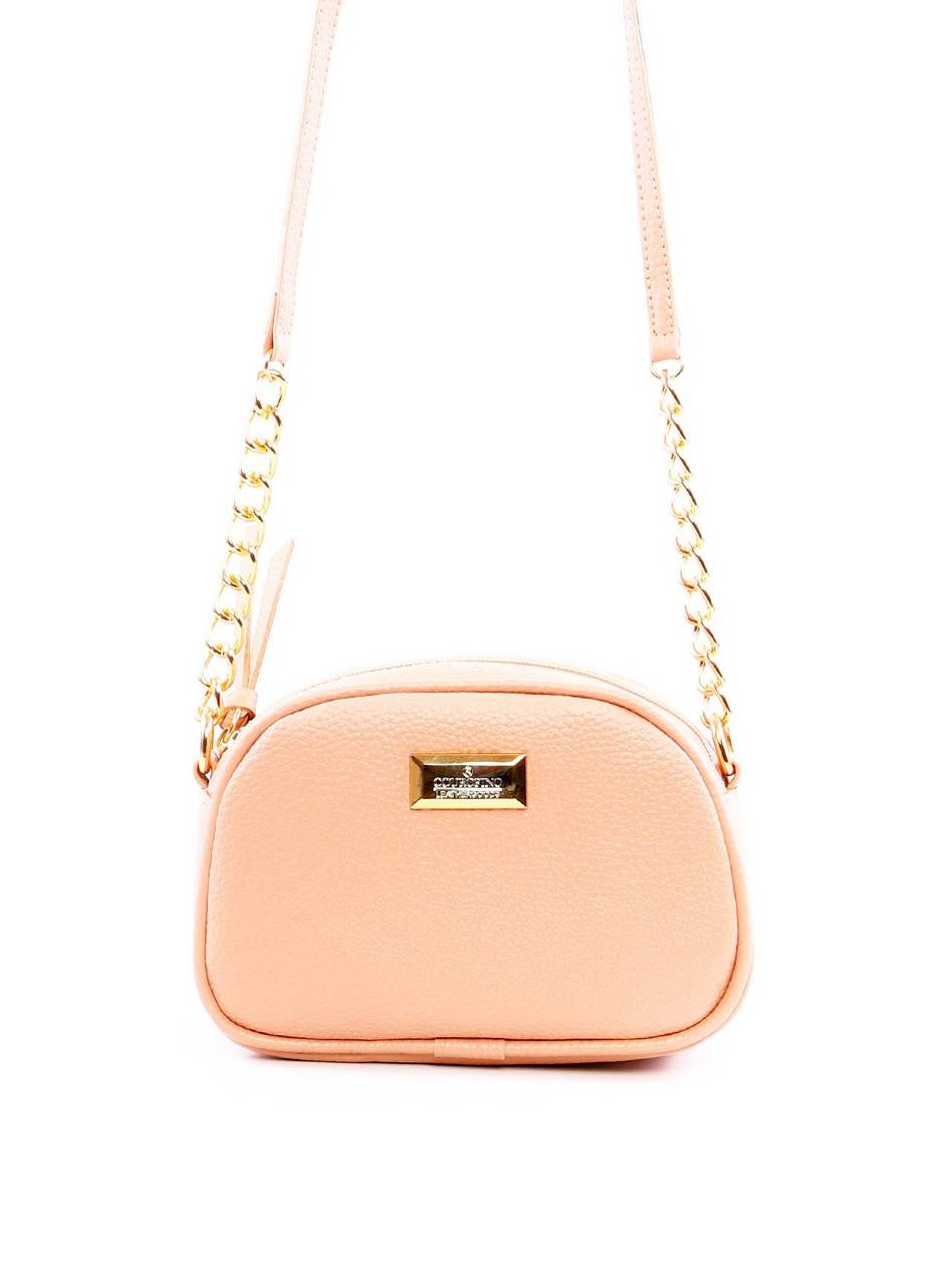 Bolsa Baú Transversal com Bolso Traseiro - Nude BSI-6285 - NU