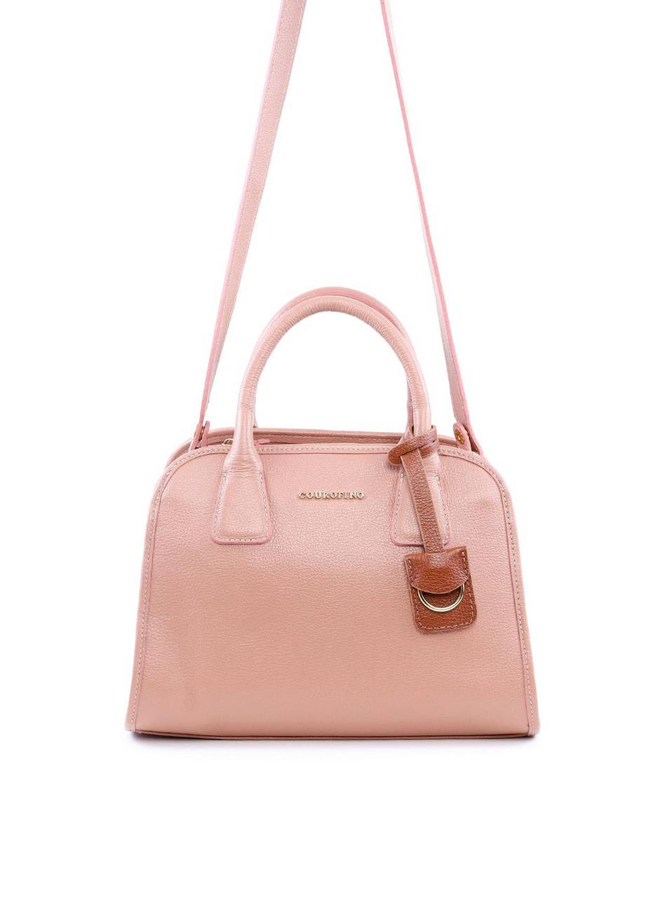 Bolsa Tote de Mão Alça Dupla e Charm - Nude BSI-6124 - NU